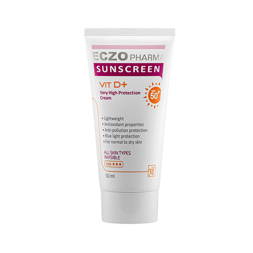 کرم ضد آفتاب انواع پوست بی رنگ SPF50 اگزوفارما